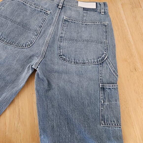 RE/DONE Utility Loose Straight-Leg Jeans Raw Hem - Vintage Fade - sz 26 NWT - Picture 5 of 12